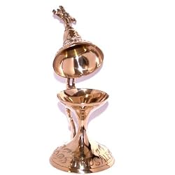 St. Andrew Brass Greek Pedestal Incense Burner - (17cm or 6.7 inches Tall)