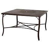 Outdoor Patio Vista Square Metal Dining Table