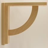 Corbel for Countertops and Shelves - Maple Convex Model 10 - Unfinished