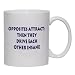 Opposites Attract: then they drive each other insane Mug for Coffee / Hot Beverage 15 oz. BLUE
