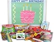 Happy 60th Birthday Celebration Gift Basket of Retro Candy