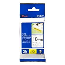 Brother extra strength Tape, Black on White, 18mm (TZeS241) - Retail Packaging