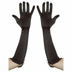 Pamela Mann Long Satin Gloves