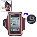QUNGOTECH ARMTASCHE BAG ETUI CASE ROT F�R L�UFER JOGGER SPORTLER F�R IPHONE 3 3GS 3G 4G 4GS 4S 4 & IPOD TOUCH 4 4G 16GB 8GB 32GB