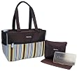 Gerber Stripe Nylon Diaper Tote, Blue
