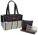 Gerber Stripe Nylon Diaper Tote, Blue