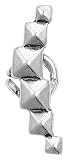 Pilgrim Damen-Ohrring Rustic Rivet versilbert 693-033