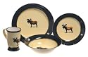 Brushwerks Moose Mugs, Set of 4