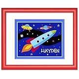 Out of This World Red Personalized Print