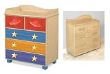 Star Rocket 5-Drawer Wooden Chest