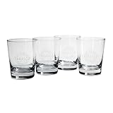 TABASCO Bar Glasses with the Tabasco logo etched into the glassware