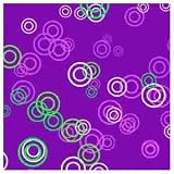 ArtScape 8' Purple Rings Pool Table Cloth