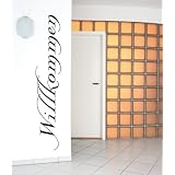Wandtattoo Willkommen Nr.122 Wandaufkleber Wandmotiv (Gr��e: 1,60m x 0,28m)von "wandmotiv24"