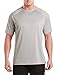 Harbor Bay by DXL Big and Tall Swim Rash Guard T-Shirt, Grey 3XLTall