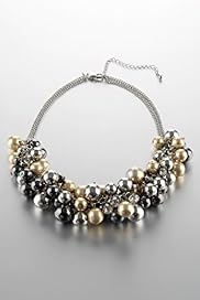 Per Una Metallic Bobble Bead Cluster Necklace