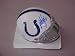 Marvin Harrison Hand Signed Autographed Indianapolis Colts Riddell Football Mini Helmet w/ Photo of Siginng