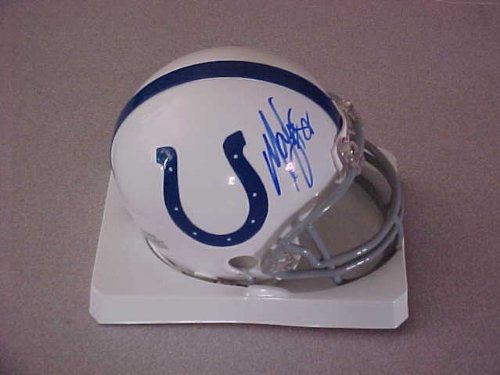 Marvin Harrison Hand Signed Autographed Indianapolis Colts Riddell Football M...