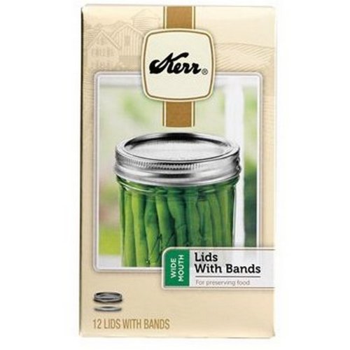 Wide Mouth Canning Jar Caps (12 Count)-image