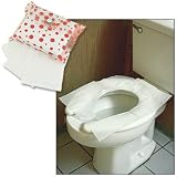 Disposable Flushable Toilet Seat Protection Covers Pouch (Set of 60)