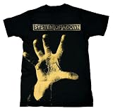 Signatures Network Men's System Of A Down Short Sleeve T-Shirt,Black,Large