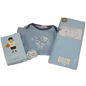 Baby Boy Trumpette and Swaddle Gift Set