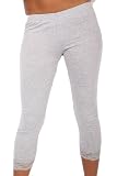 A18 Ladies Grey Lace Leggings Tights Womens Size 8-10