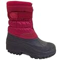 Womens burgundy red winter waterproof warm rain boots size 4-8
