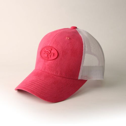 San Francisco 49ers NFL Reebok Women's Pink & White Mesh Back Adjustable Hat