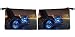 Rikki Knight Harley Davidson Blue Neon Lights Scuba Foam Coin Purse Wallet - unisex - Affordable gift for all occassions