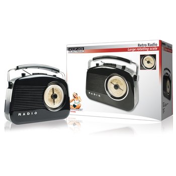 K&ouml;nig HAV-TR700BL Retro Radio schwarz Preisvergleich