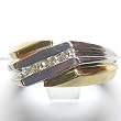 14K Two-Tone Gold Diamond Man's Ring
