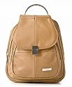 Lorenz Leather Backpack with metal handle