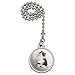 Graphics and More Persian Kitten Cat Black White Ceiling Fan and Light Pull Chain