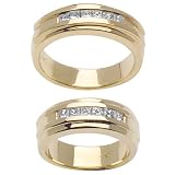 14K Ladies Gold Diamond 0.60ct Wedding Band - Sizes 5-13
