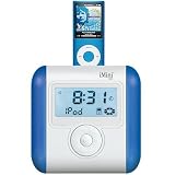 Ozaki - iMini Cute - Enceintes avec radio r&eacute;veil pour iPod et iPhone - Bleu
