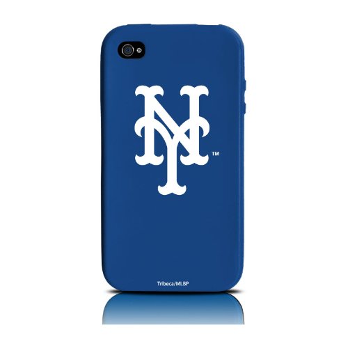 MLB New York Mets Varsity Jacket Silicone Shield for Apple iPhone 4