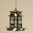 Bubble Glass Tube Bird Feeder - Pewter