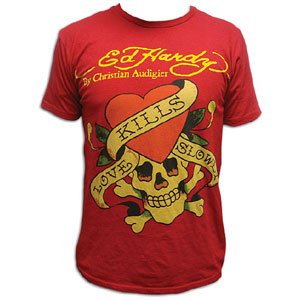 Ed Hardy Love Kills Slowly Basic T-Shirt - Men's