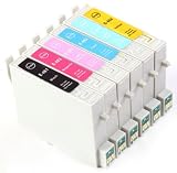 Multipack x1 Full Set of 6 Compatible Inks for Stylus Photo R200, R220, R300, R320, R330, R340, RX500, RX600, RX620, RX640, Latest Chip High Capacity Inks