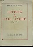 Produkt-Bild: Lettres &agrave; Paul Faure (1898-1937)
