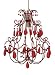 Kitchen & Housewares : Kensington Glass Chandelier Red