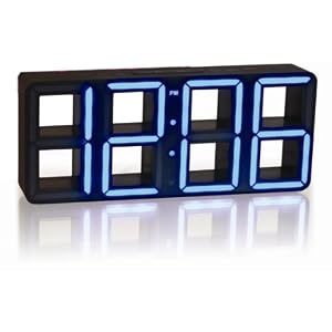 Fascinations Time Squared LED Clock (Blue)