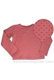 Room Seven - Room Seven Fuchsia Polka Print Cotton Top