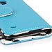 Galaxy S4 ACTIVE Case, E LV GALAXY S4 ACTIVE CASE - Deluxe Synthetic Leather Flip Wallet Case Cover with Premium Interior Design for Samsung Galaxy S4 Active i9295 with 1 Stylus (NOT COMPATIBLE WITH GALAXY S4 i9500) - (Turquoise)