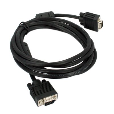External hard drive:Cables To Go - 28012 - 10ft Pro Series HD15 M/M SVGA Monitor Cable with Ferrites (Black)