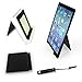 Universal tablet computer stand - ipad stand + screen cleaning brush + mini stylus pen + anti dust plug, perfect ipad accessories for, e-readers and Smartphones, iPhone, iPad, Samsung and More