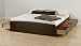 King Platform Storage Bed in Espresso Finish By Prepac Furniture