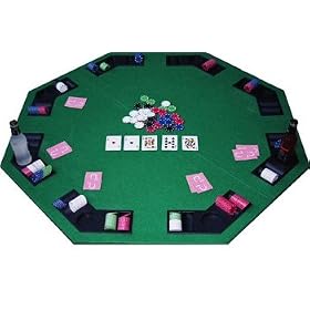 Chips And Games 8 Player Folding Octagon Poker Table Top