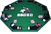 8 Player 2-Fold Octagon Poker Table Top