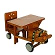 Hand-carved & Painted Vintage Style Airplane Design Childrens Table And Chair Set